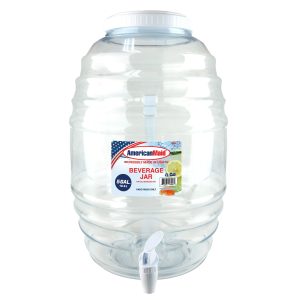 American Maid 5 Gallon Vitrolero White Beverage Dispenser