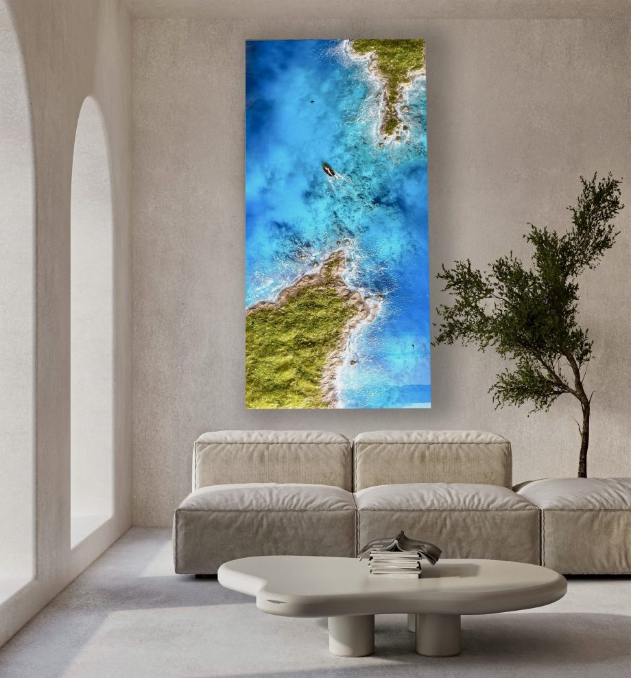 3D Resin Ocean Art – Handmade Coastal Masterpiece for Luxury Interiors